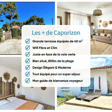Caporizon-Villa Courant-Terrasse-Proche Plage Mimizan Bagian luar foto