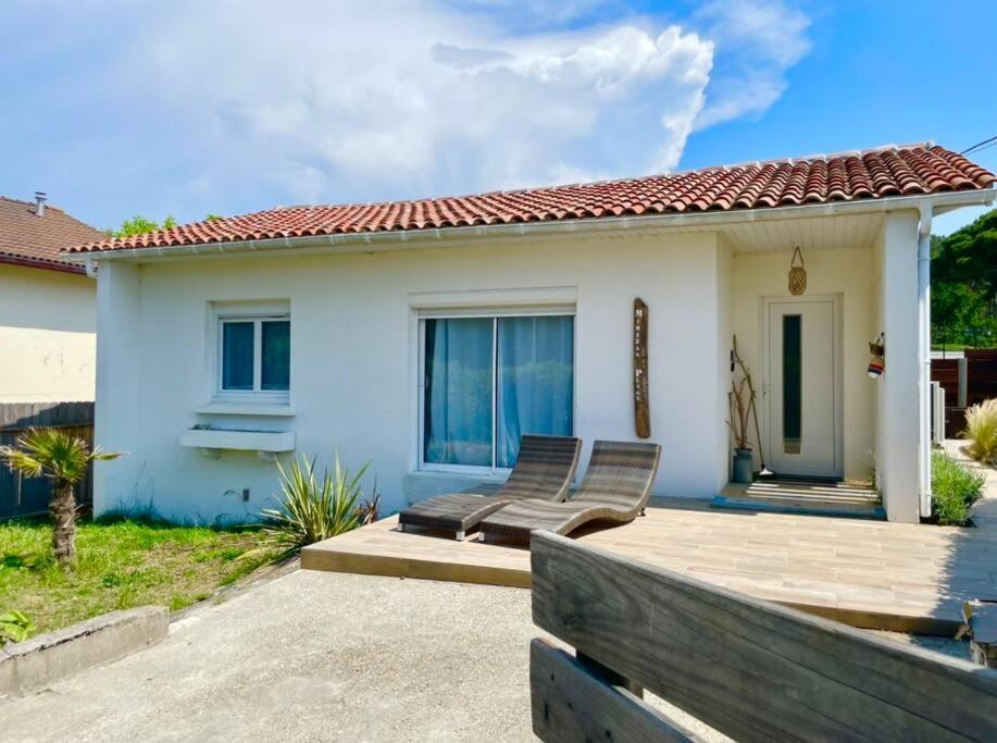 Caporizon-Villa Courant-Terrasse-Proche Plage Mimizan Bagian luar foto