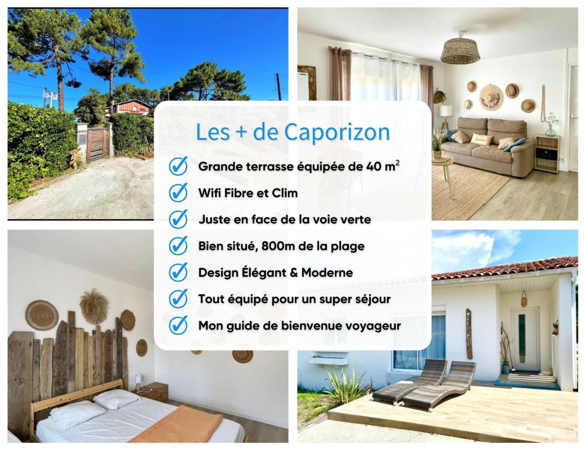 Caporizon-Villa Courant-Terrasse-Proche Plage Mimizan Bagian luar foto
